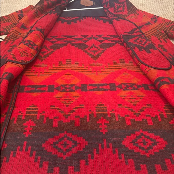 Vintage Woolrich Hooded Western Long Wool Jacket size L - Picture 10 of 14